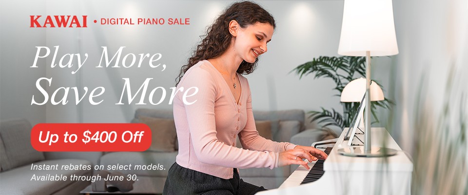 Give the gift of music. Save up to $400 on select pianos. Available through Jun 30th, 2026.