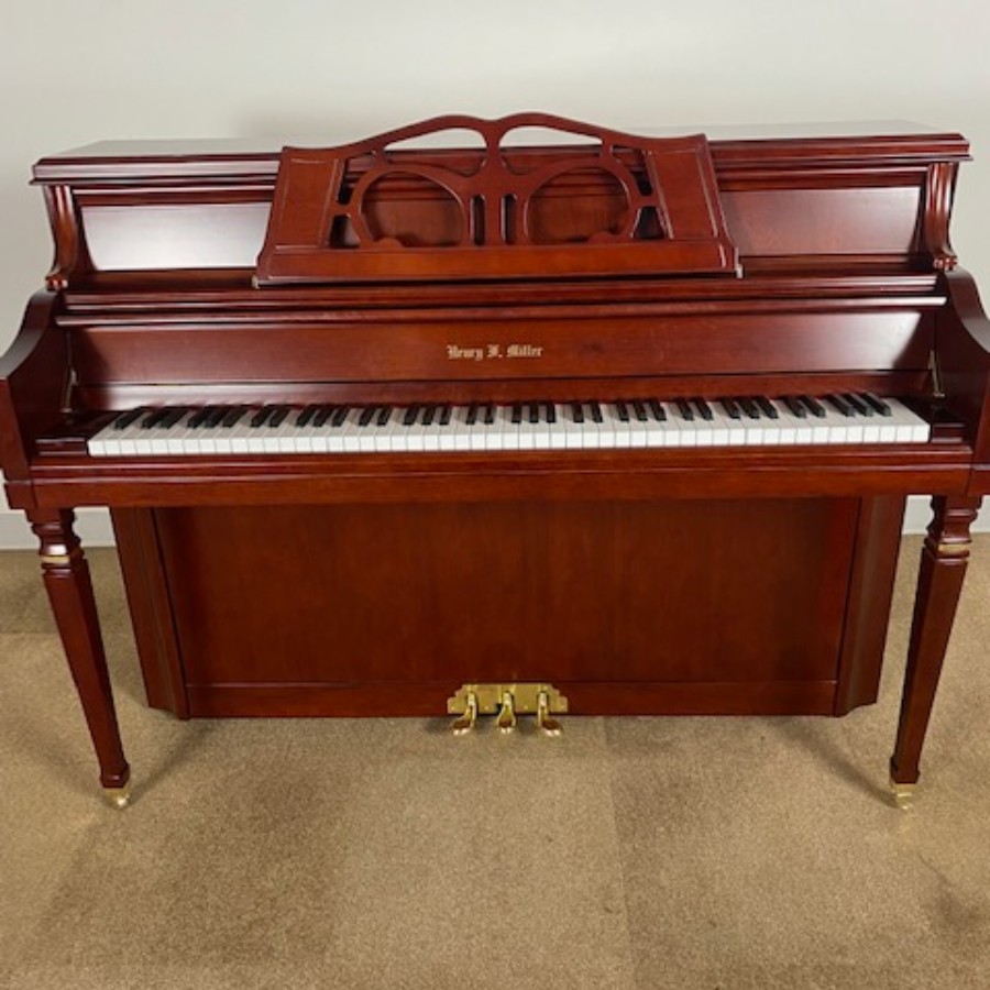 Henry F Miller Cherry Satin Console Farley's House of Pianos