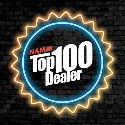 NAMM Top 100 Dealer. Outstanding acheivement in the music industry.